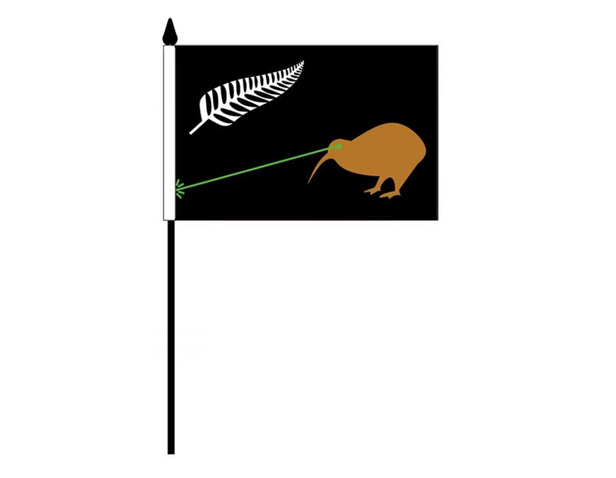 Laser Kiwi (Desk Flag) The Flag Shop Ltd