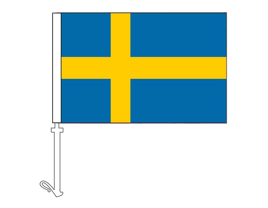 Denmark Car Window Flag - Red/White Denmark Car Window Flag - Red/White