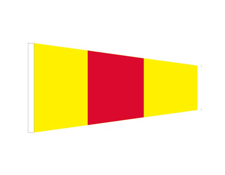 Zero (0) - Signal Pennant (Small)