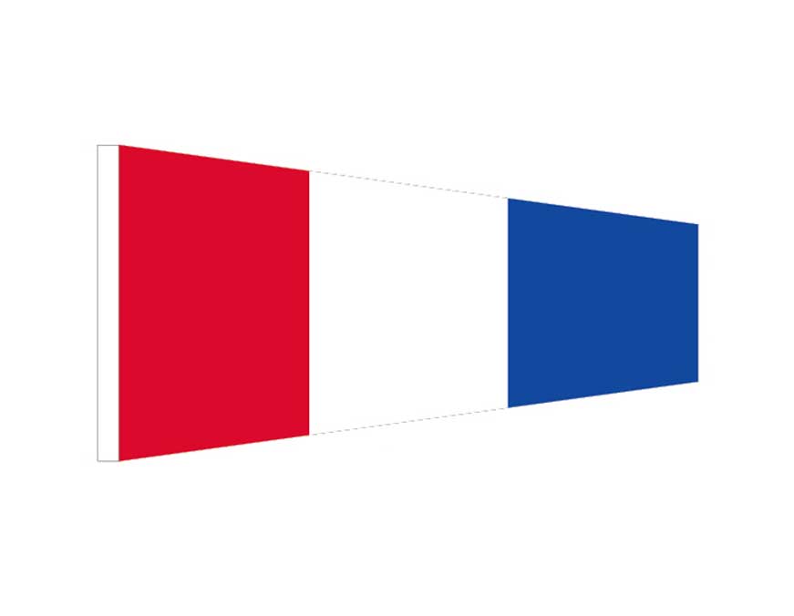 Three (3) - Signal Pennant (Small)