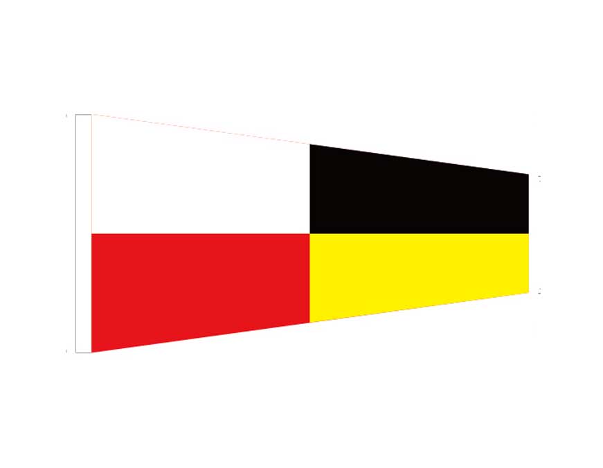 Nine (9) - Signal Pennant (Small)