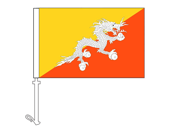 Bhutan - Car Flag