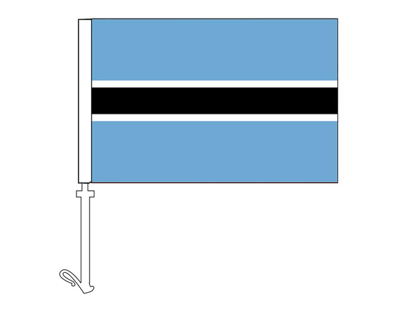 Botswana - Car Flag