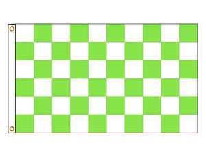 Chequered - Green & White
