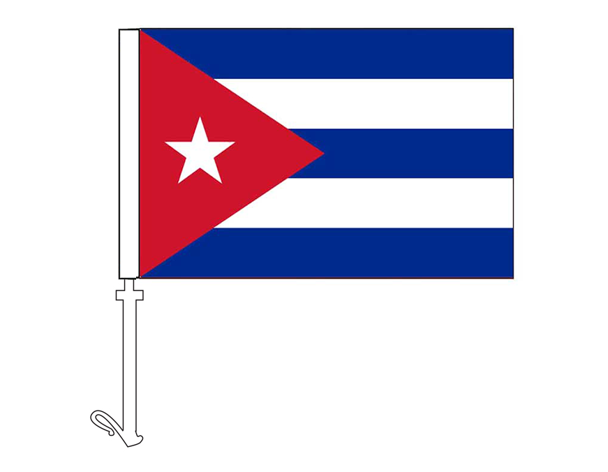 Cuba - Car Flag