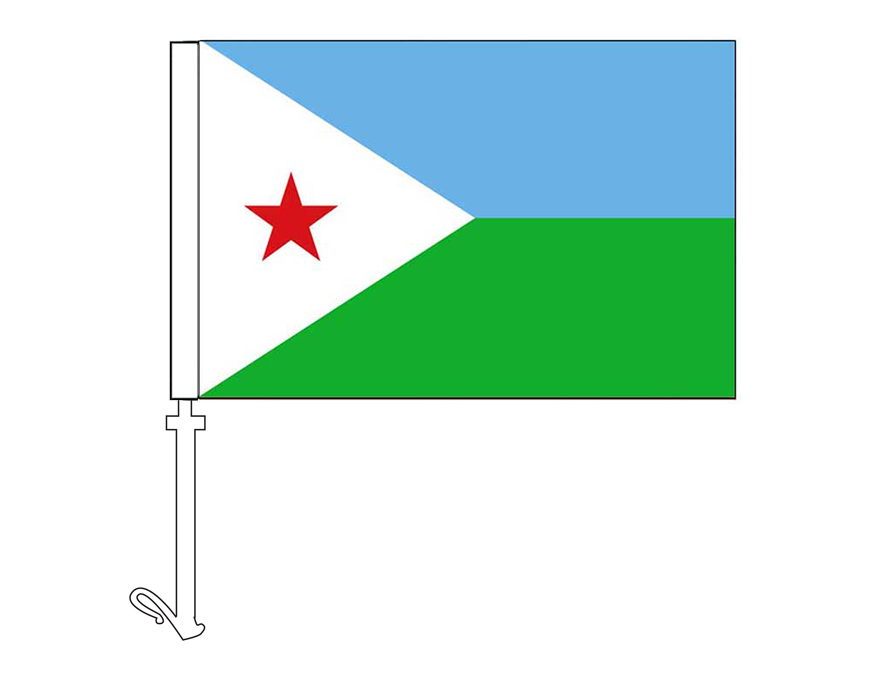 Djibouti - Car Flag