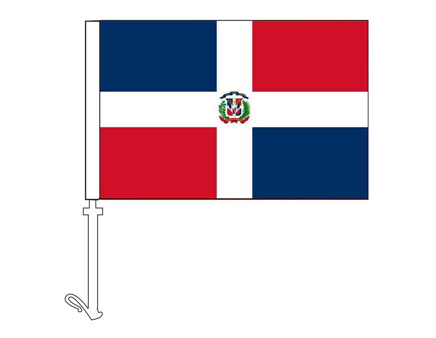 Dominican Republic - Car Flag