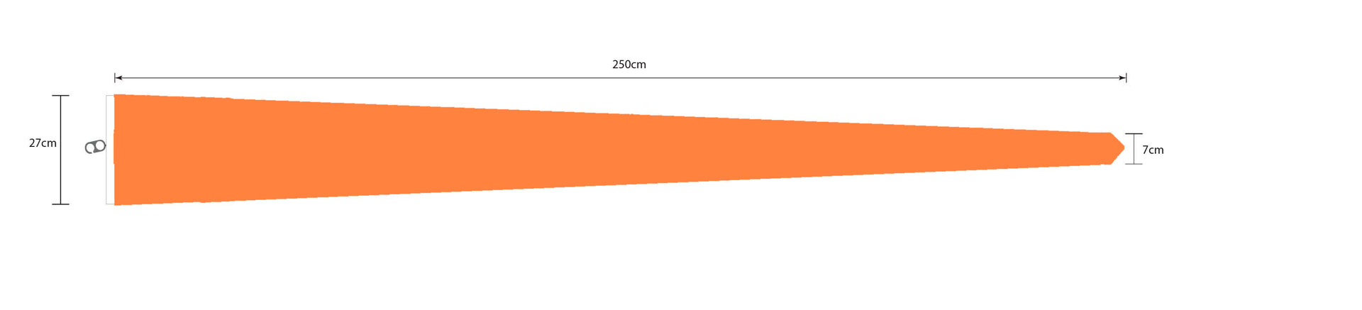 Dutch Orange Vimple - Netherlands (0.27 x 2.5 m)