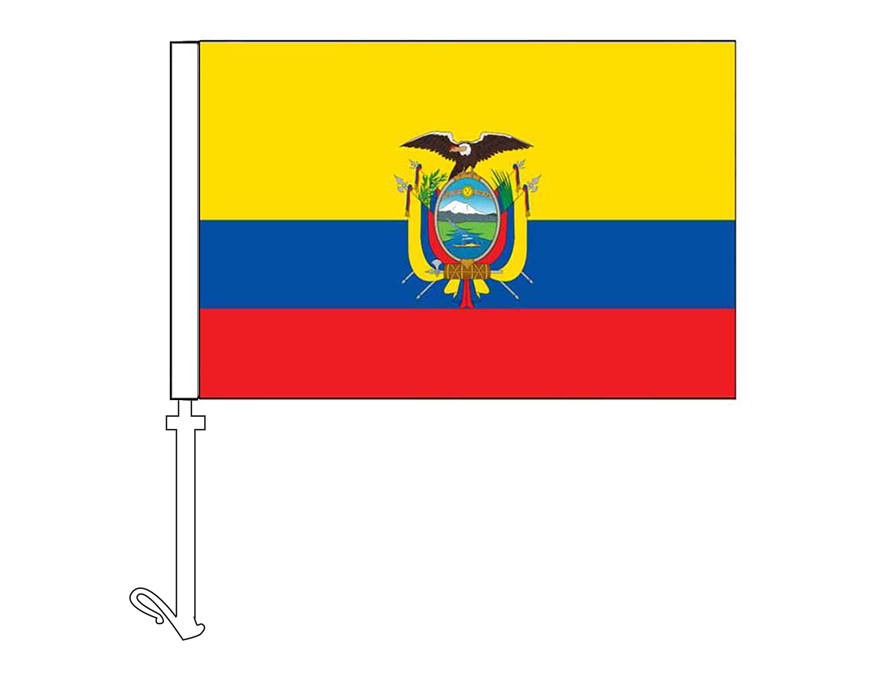 Ecuador - Car Flag