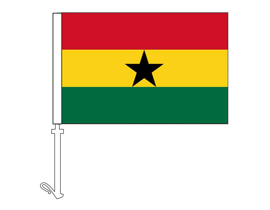 Ghana - Car Flag