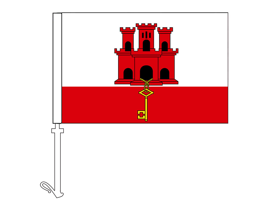 Gibraltar - Car Flag