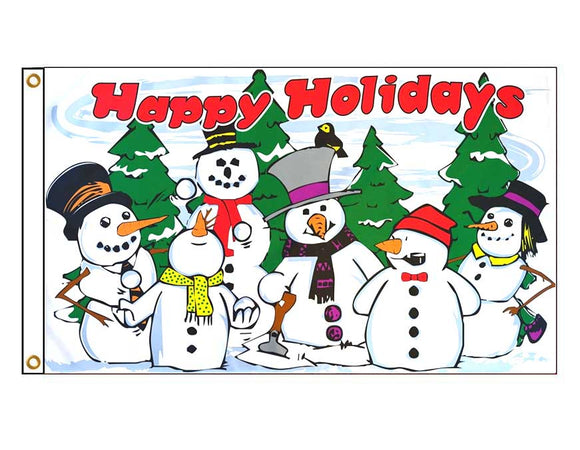 Christmas - Happy Holidays Snowmen