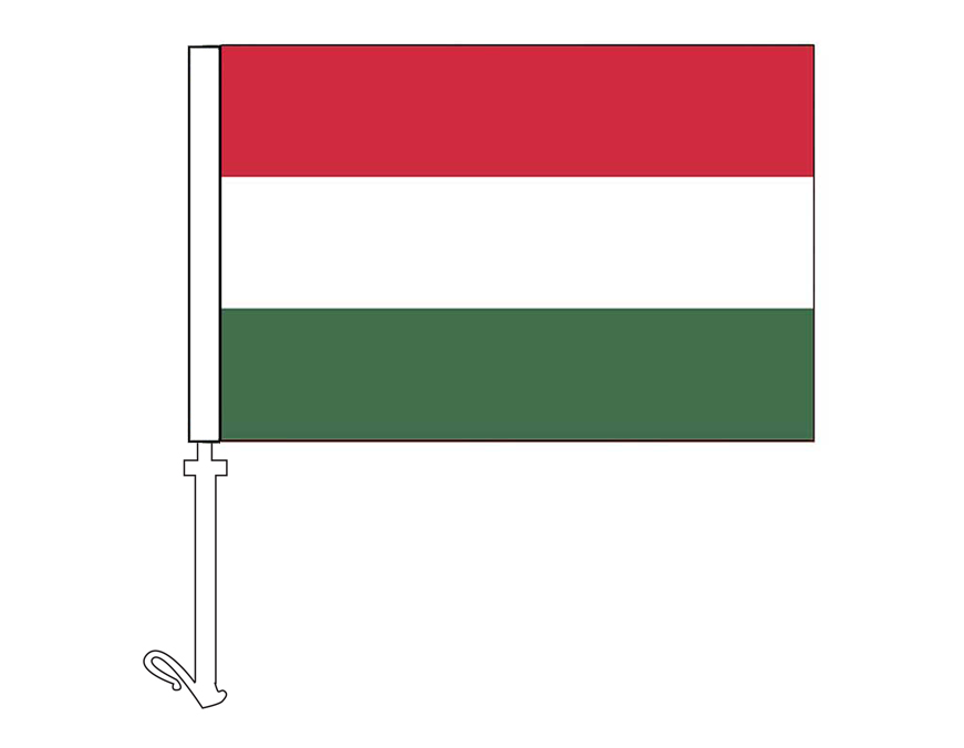 Hungary - Car Flag