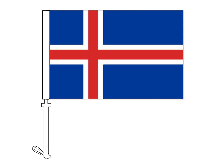 Iceland - Car Flag