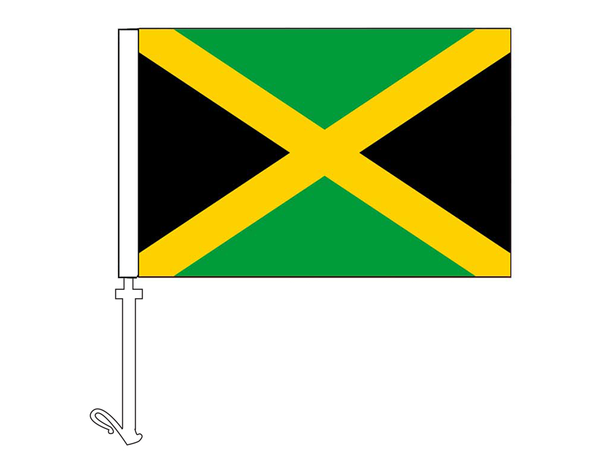 Jamaica - Car Flag
