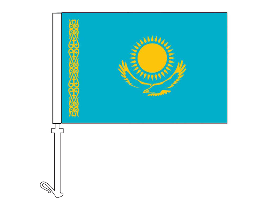 Kazakhstan - Car Flag
