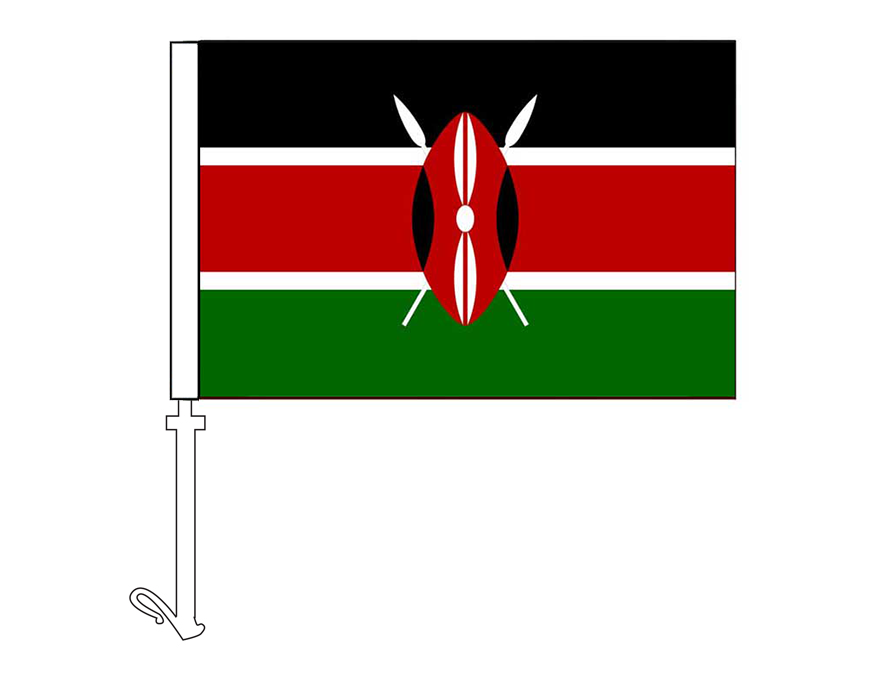 Kenya - Car Flag