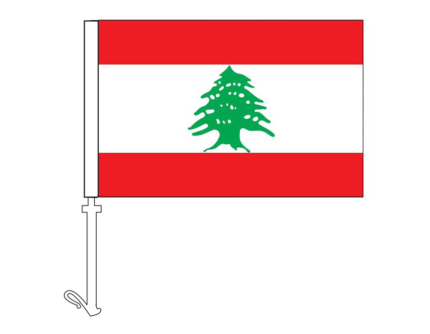 Lebanon - Car Flag