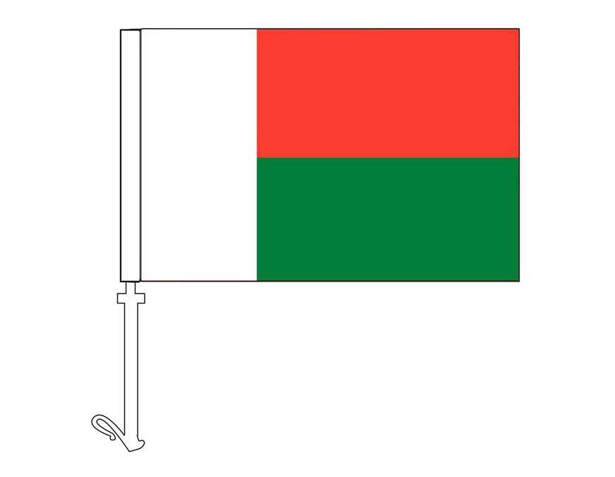 Madagascar - Car Flag