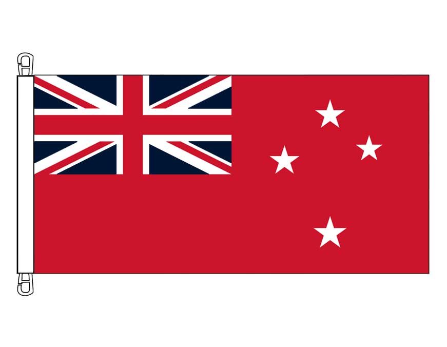 NZ Red Ensign - FULLY SEWN (0.6 x 1.2 m)