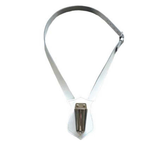 Parade Pole Leather Carry Belt (White)