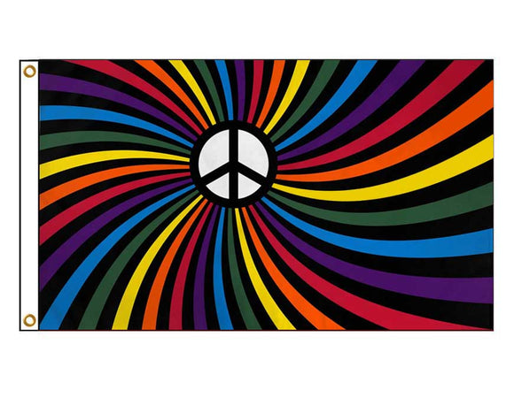 Rainbow Peace Swirl