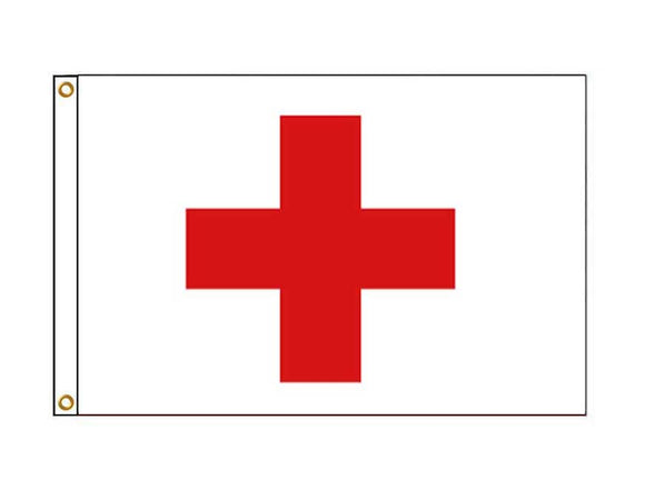 Red Cross Flag - Ambulance  (Medium)