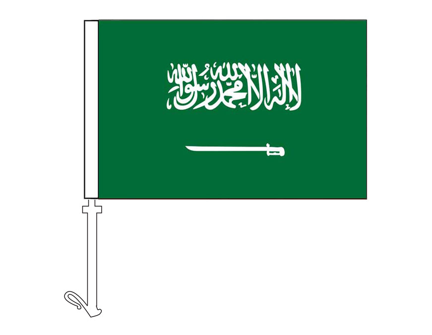 Saudi Arabia - Car Flag