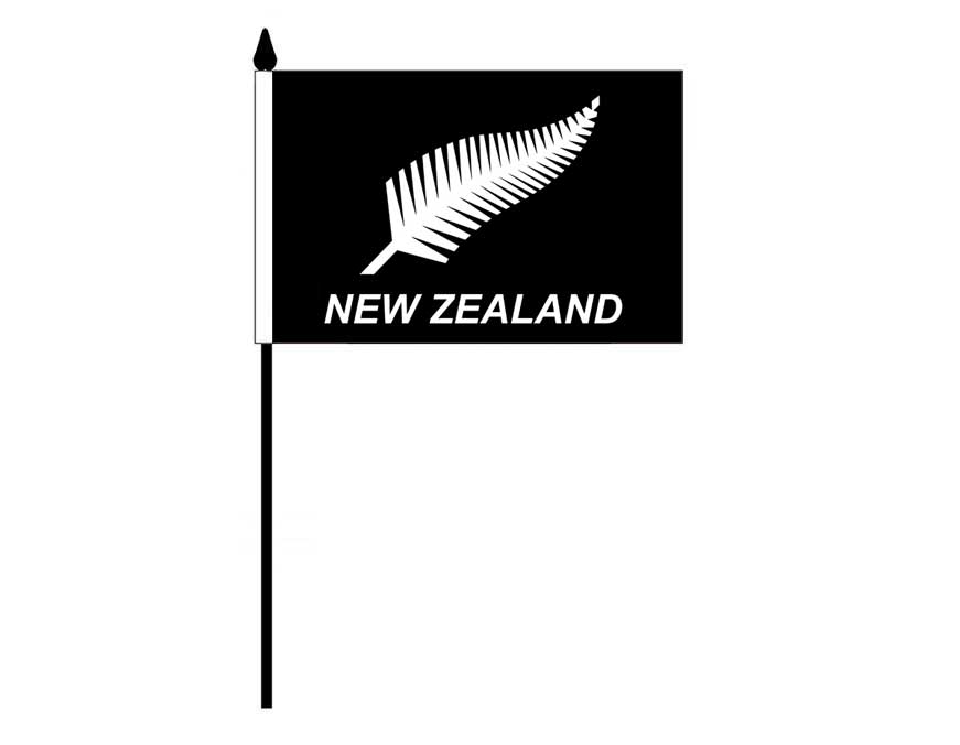 Silver Fern 1 - New Zealand (Desk Flag)