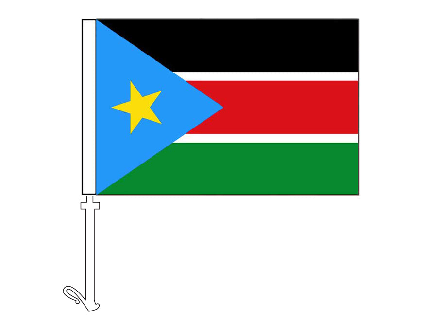 South Sudan - Car Flag