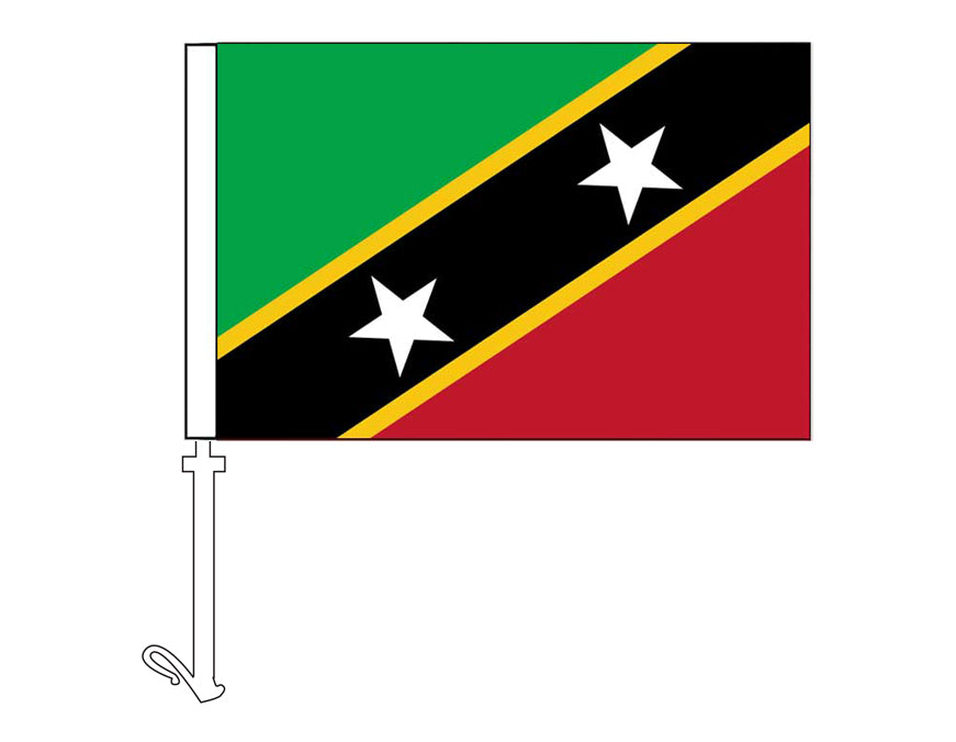 St. Kitts & Nevis - Car Flag