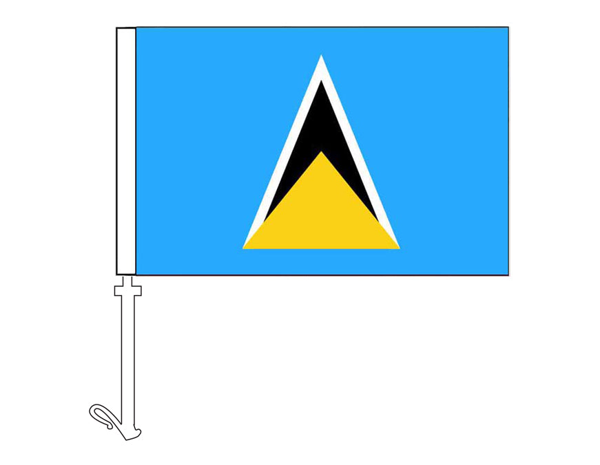 St. Lucia - Car Flag