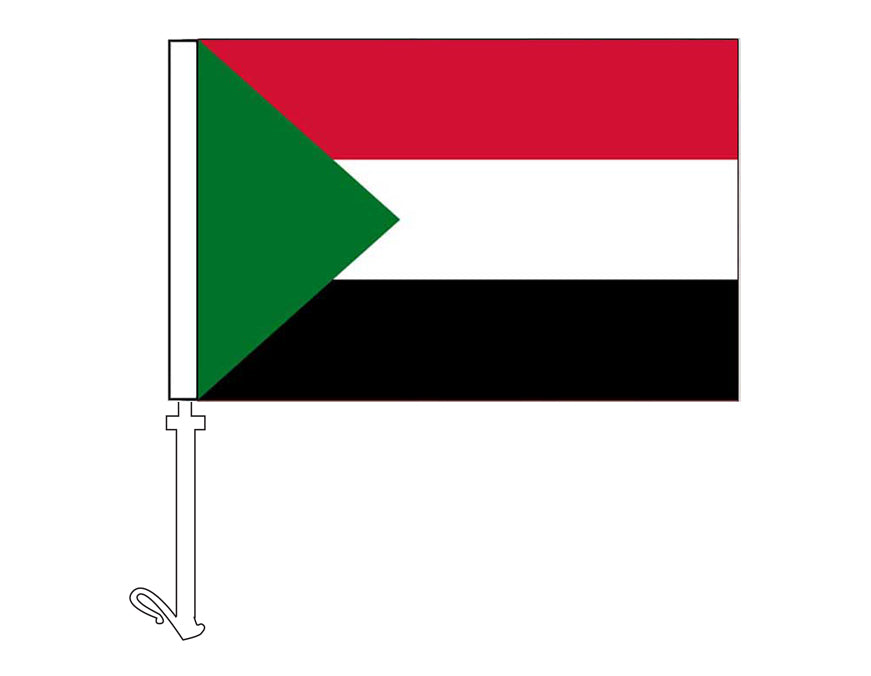 Sudan - Car Flag