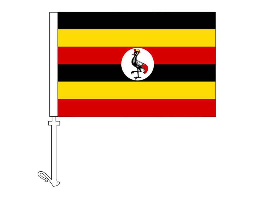Uganda - Car Flag