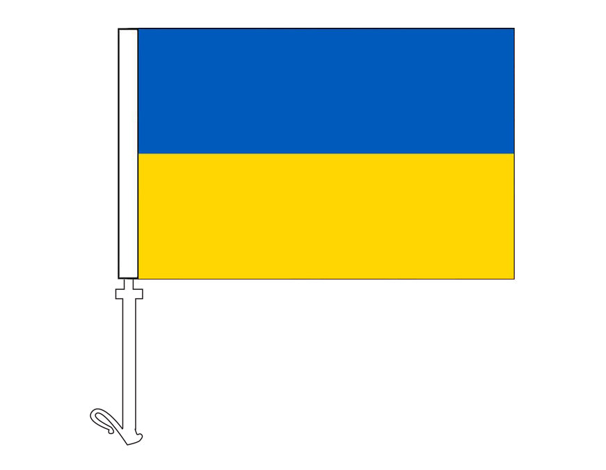 Ukraine - Car Flag