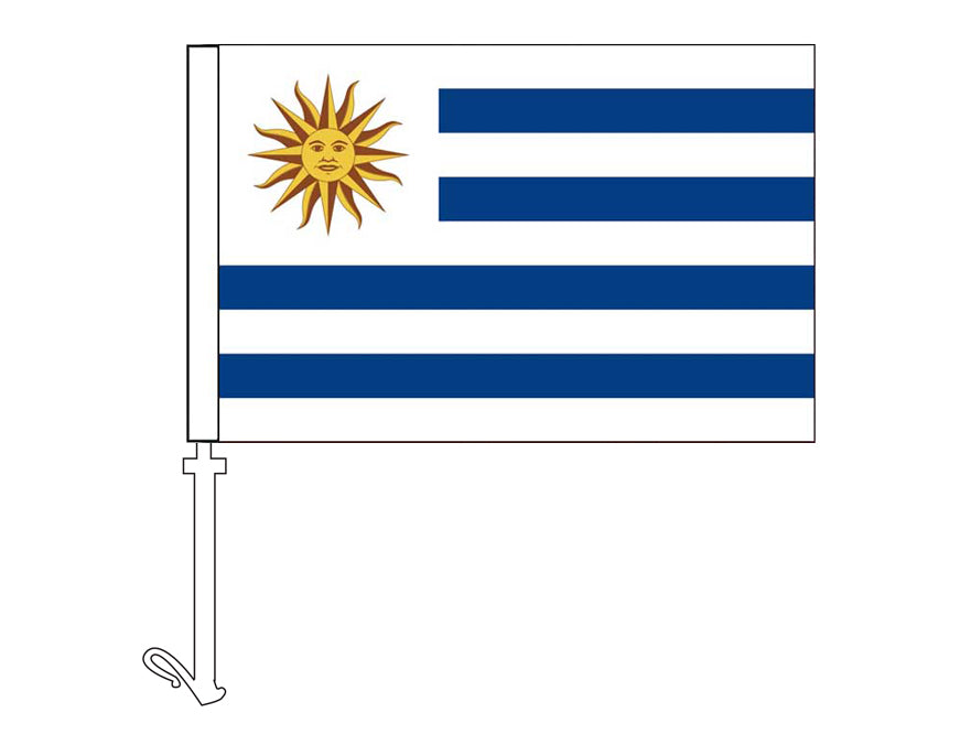 Uruguay - Car Flag