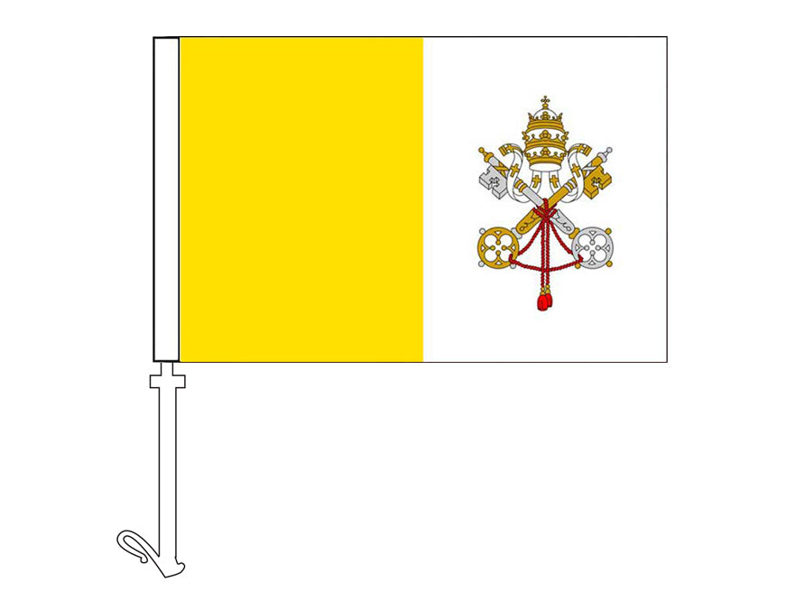 Vatican City - Car Flag