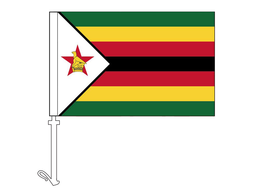 Zimbabwe - Car Flag