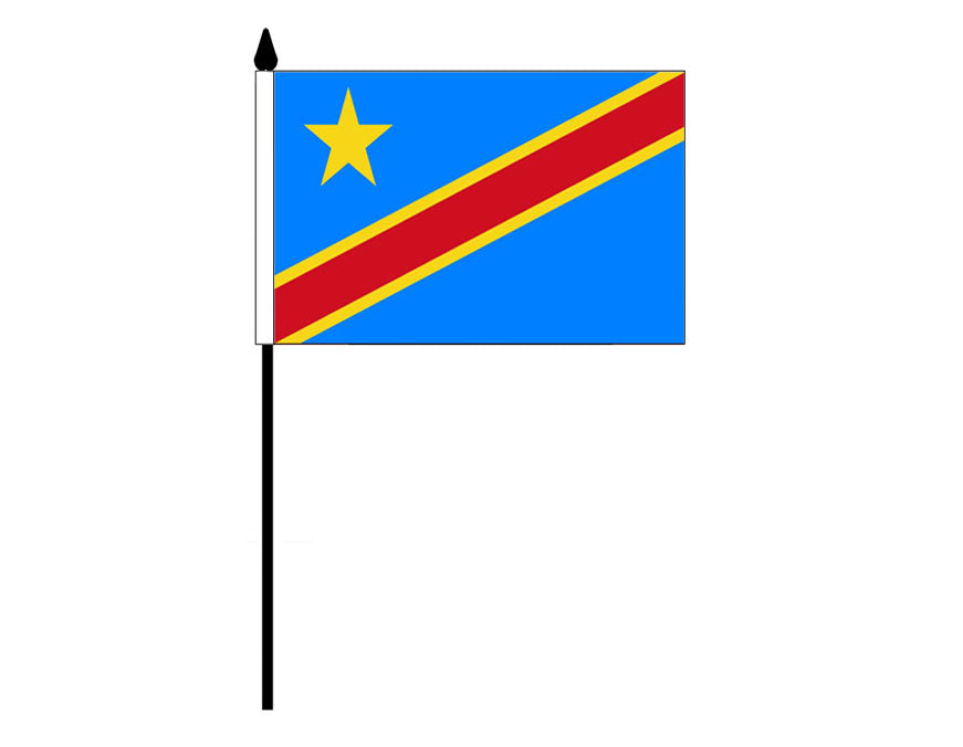 Congo - Kinshasa  (Desk Flag)