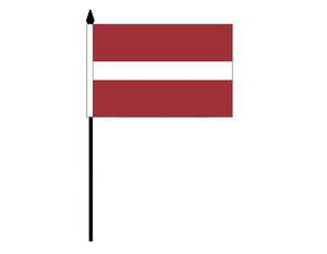Latvia (Desk Flag)