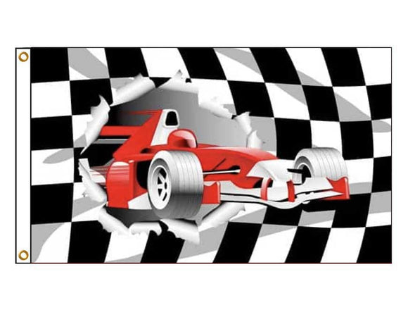 F1 Racing Car - Chequered
