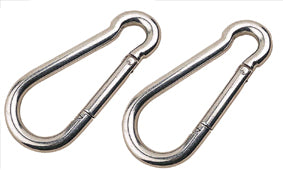 Snap Hooks - Clips - Aluminium  (Pair)