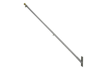 8Ft Wall Mounted Aluminium Flagpole