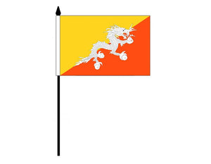 Bhutan  (Desk Flag)