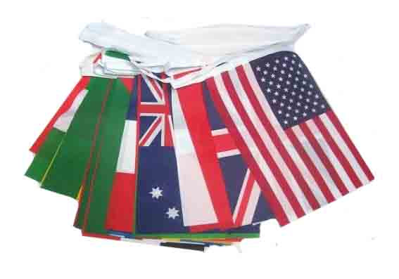 50 World Nations - Flag Bunting